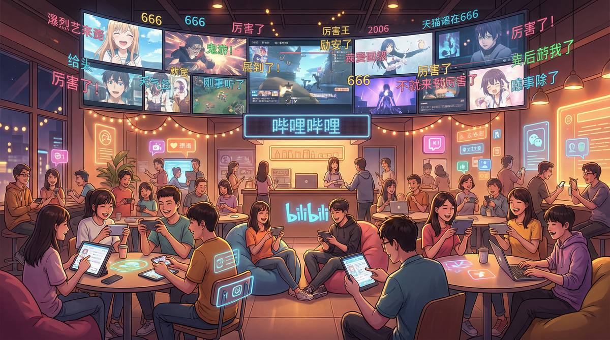 suol成人视频社区弹幕互动场景